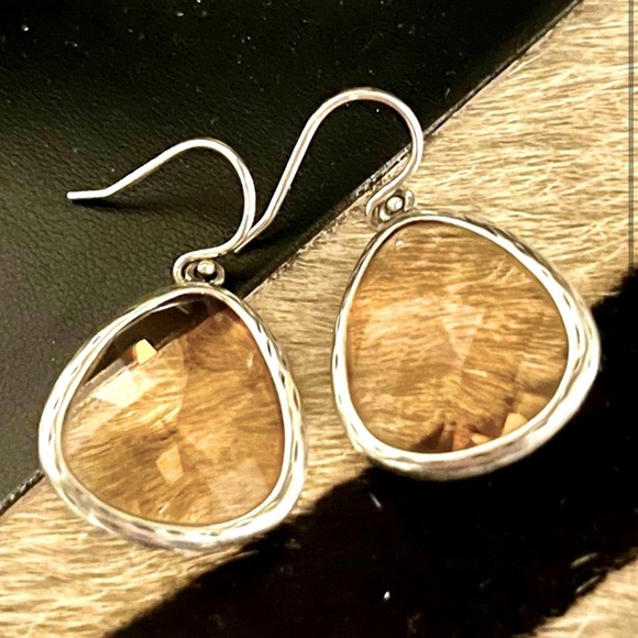 RARE Silpada Vintage Sterling Silver
Citrine Sparking Earrings - Picture 3 of 7